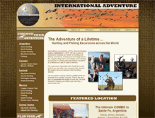 Tablet Screenshot of internationaladventure.com